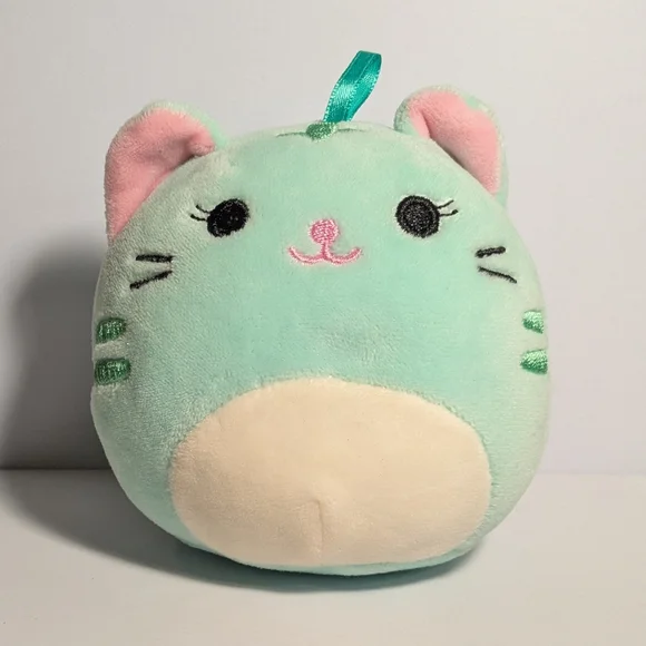 Squishmallows Mint Green Cat Jules Plush 4 Inch - Picture 2 of 3